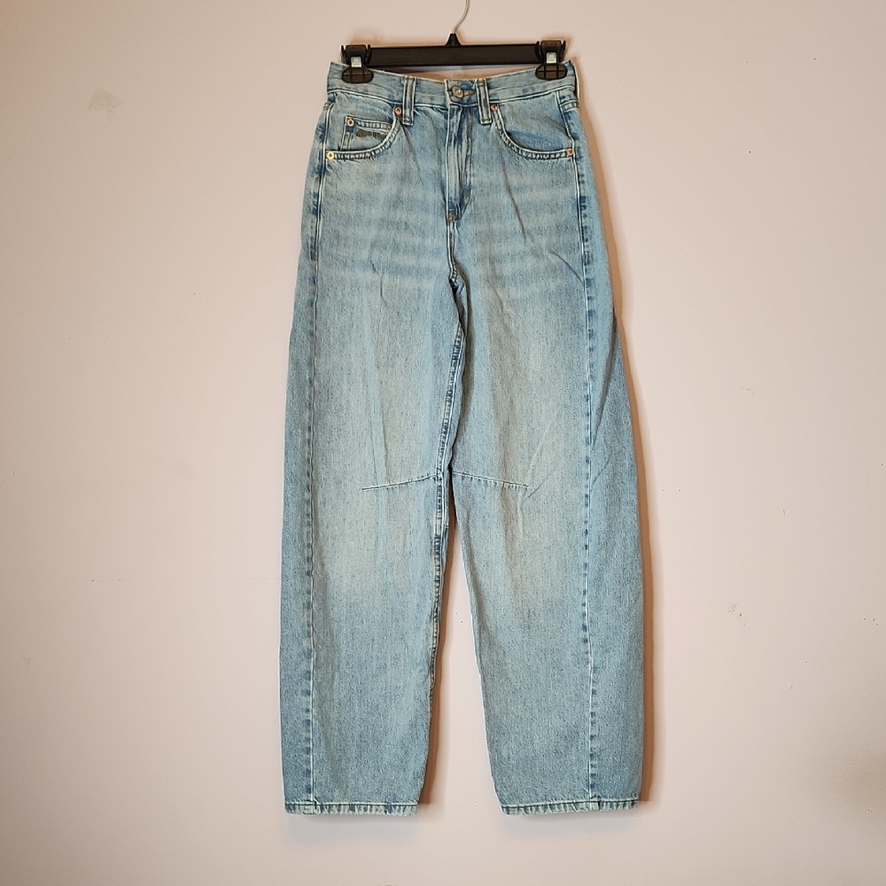 BDG Logan Buckle Baggy Barrel Jean, size 24 - Picture 2 of 16